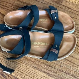 Black Birkenstock size 38 sandals